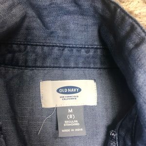 Old navy blue jean top